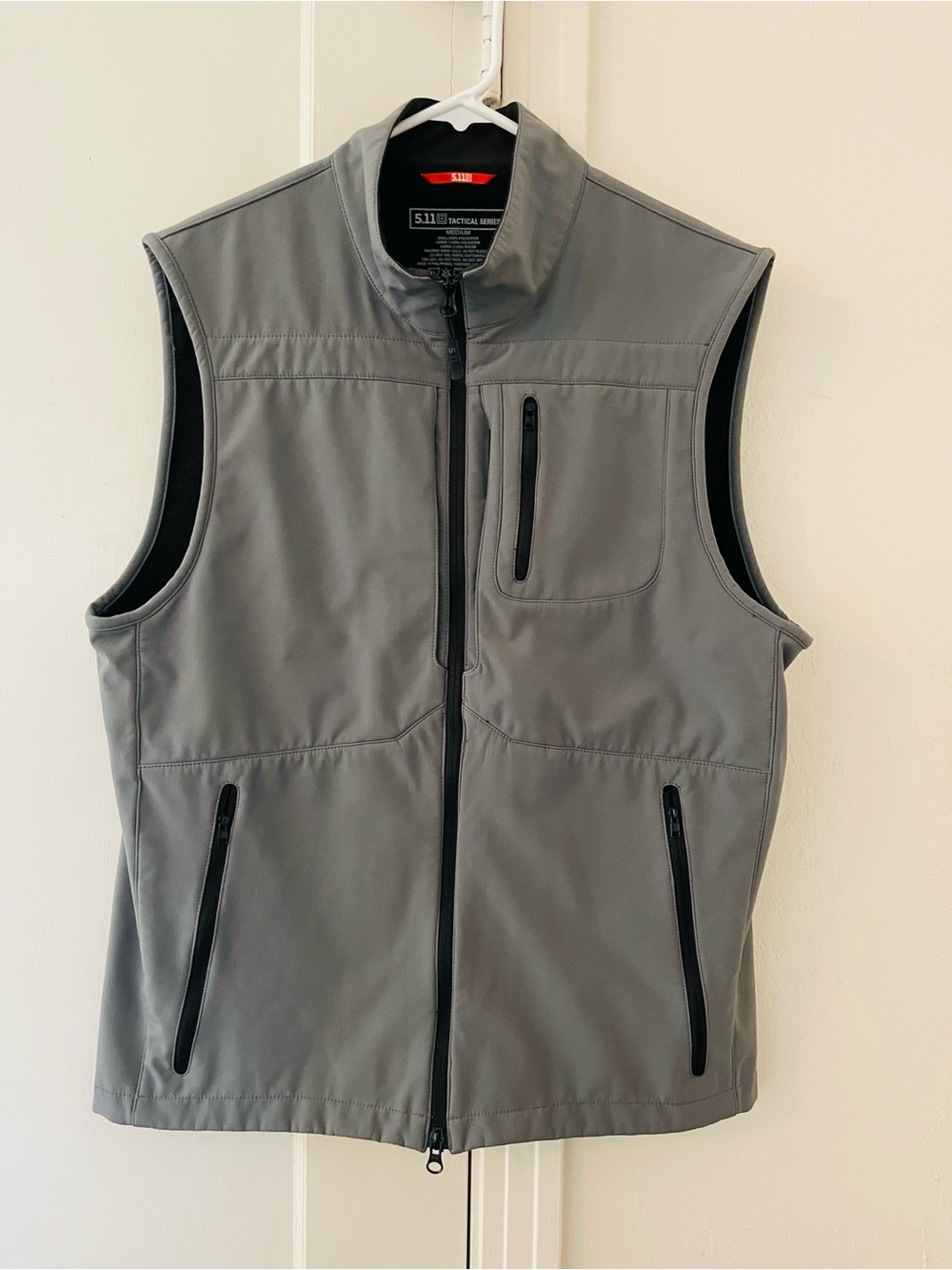 5.11 Tactical Covert Softshell CCW Vest - Charcoal Gray - Size Medium